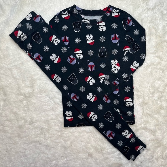 GAP Star Wars Pajamas Black, Red, and White Size 6 - Picture 1 of 16